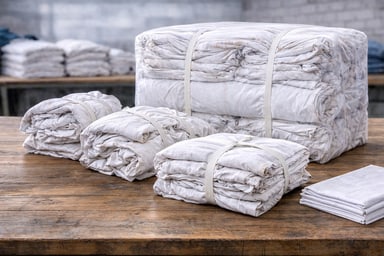 Ветошь 100% х/б постельное белье белое