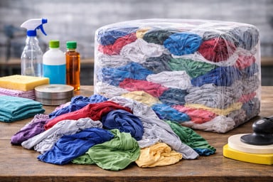 Ветошь Цветной трикотаж (высший сорт), брикет 2-30