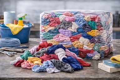 Ветошь Цветная махра, брикет 2-07