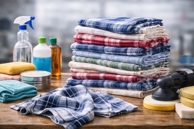 Ветошь Цветная фланель, брикет 2-06